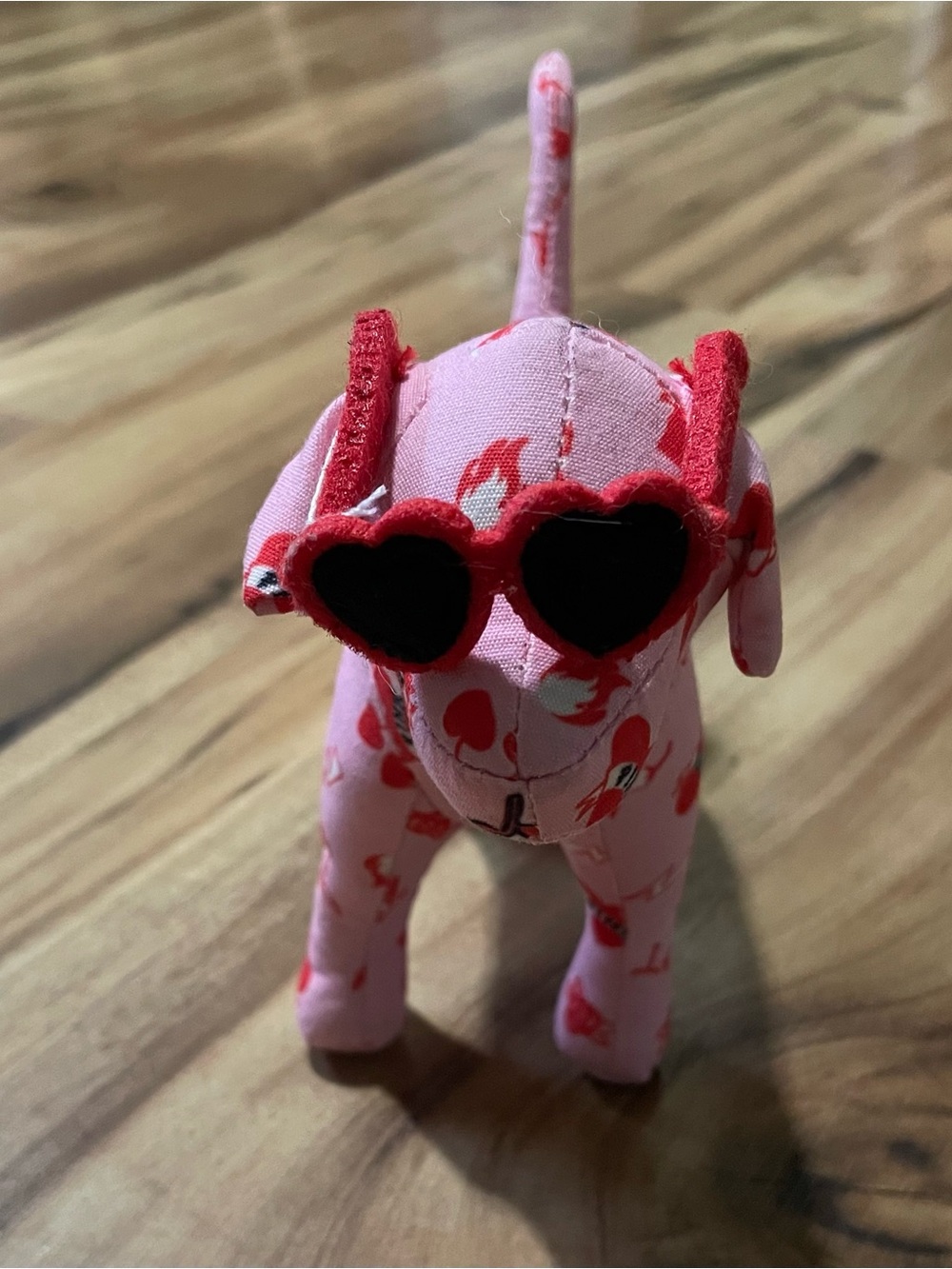 Victoria's Secret PINK Plush Dog Bundle Large Hot Pink PN & Valentine Mini 2pc - Picture 8 of 12